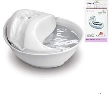 美國Pioneer Pet海洋芯活瓷循環寵物淨水器 60oz (黑瓷/白瓷)