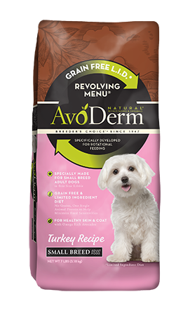 AvoDerm 小型成犬火鸡无谷物配方 07lb