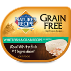 NATURE'S RECIPE 無穀物白身魚蟹肉湯貓罐頭 2.75oz x 6