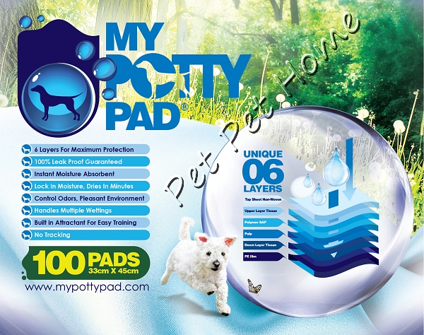 MY POTTY PAD 寵物尿墊 (33x45cm) 100片