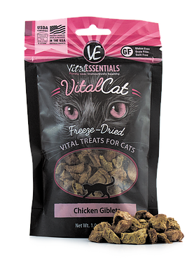 Vital Essentials 冷冻脫水貓小食 鸡肝鸡心 0.9oz