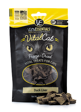 Vital Essentials 冷凍脫水貓小食 鴨肝 0.9oz
