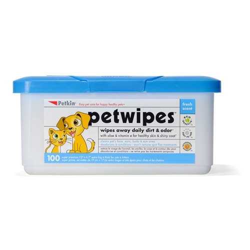 Petkin PetWipes 天然蘆薈潔身紙 100片家庭裝