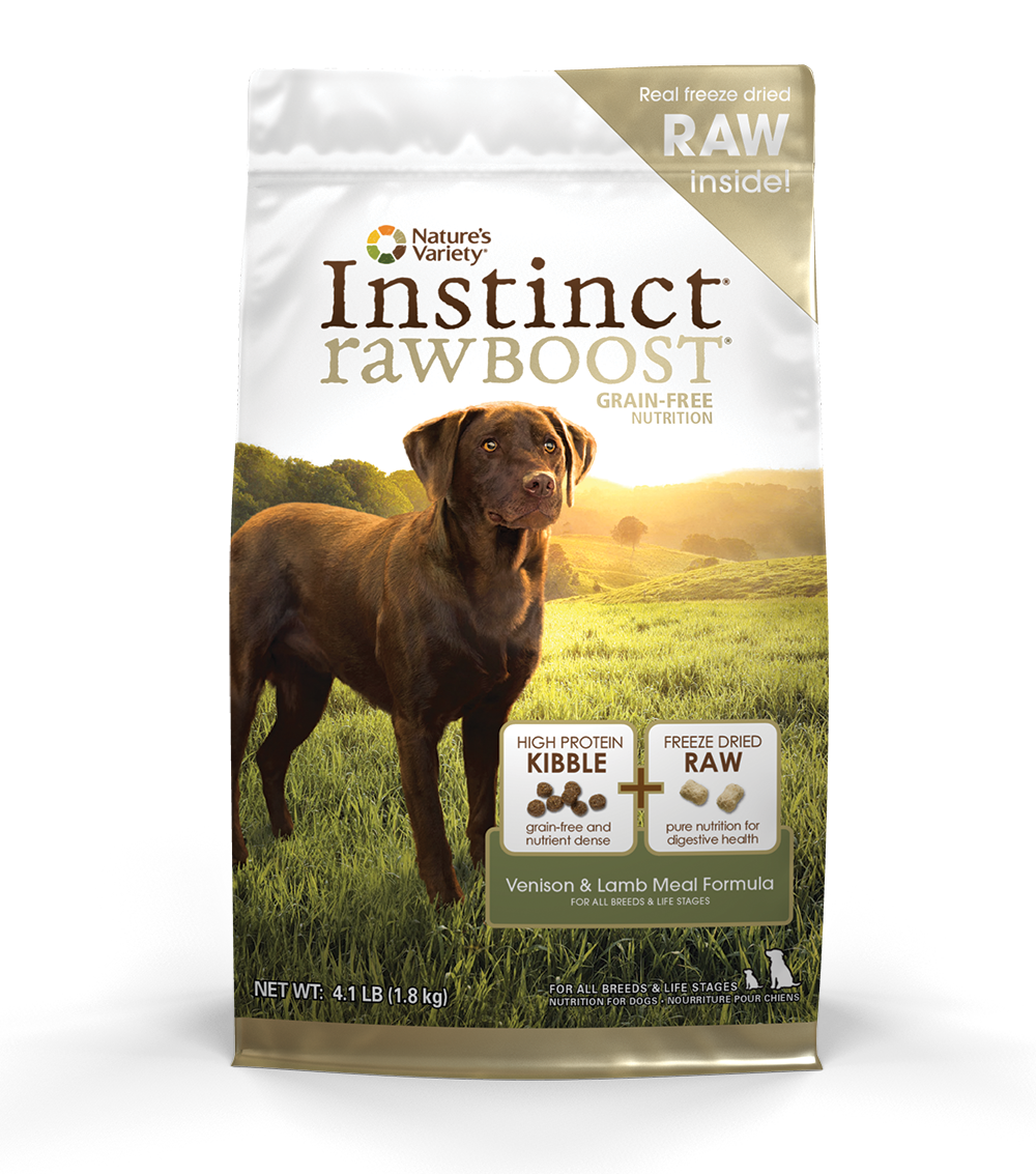 Nature's Variety (Raw Boost) 原野生肉无谷物鹿肉羊肉配方狗粮 04.1lb