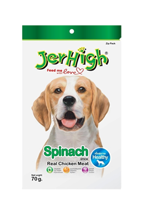 JerHigh 狗小食 Jer08 菠菜雞肉條 70g
