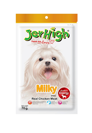 JerHigh 狗小食 Jer09 牛奶雞肉條 70g