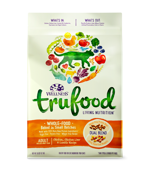 Wellness Trufood 低温烘焙 成貓鸡肉鸡肝扁豆配方 02lb