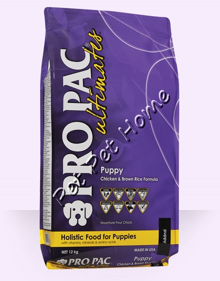 PRO PAC ultimates 天然雞+糙米幼犬糧 - 12 kg