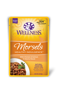 Wellness Indulgence 雞肉+三文魚 肉湯軟包 3oz