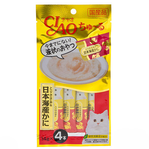 Ciao 4SC-76 鸡肉+蟹肉醬 14g(4本)