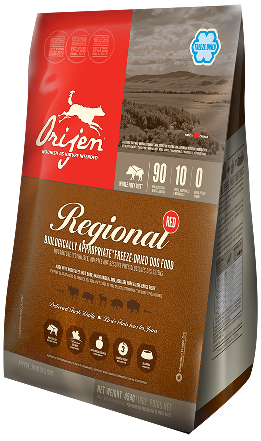 Orijen Freeze-Dried 冻乾 狗主粮 红肉配方 454g
