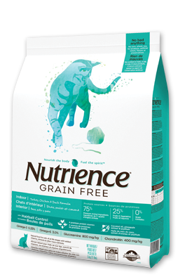 Nutrience 天然無穀物火雞+雞+鴨 室內貓配方 - 2.5 kg