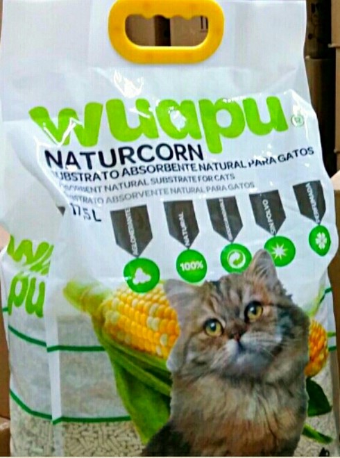 Wuapu 粟米豆腐貓砂(原味) 17.5L x 2包優惠