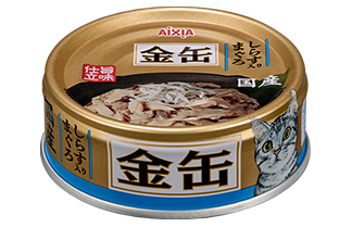 AIXIA 金罐系列 GCM-36 吞拿魚+白飯魚 80g