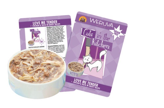 Weruva Cats in the Kitchen 袋装系列 Love Me Tender 走地鸡+鸭肉 美味肉汁 85g x 8包优惠