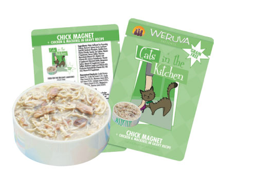 Weruva Cats in the Kitchen 袋装系列 Chick Magnet 走地鸡+鯖鱼 美味肉汁 85g x 8包优惠