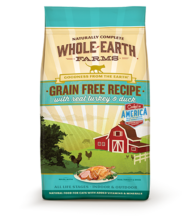 Whole Earth Farms 无谷物全貓火鸡鸭肉配方 10磅