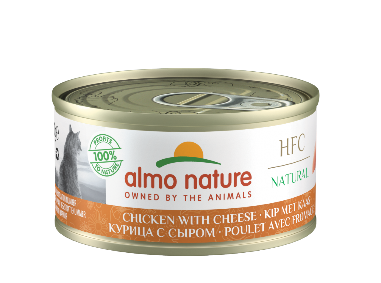 almo nature [9083] - HFC Natural - Chicken with Cheese 雞肉芝士 貓罐頭 70g