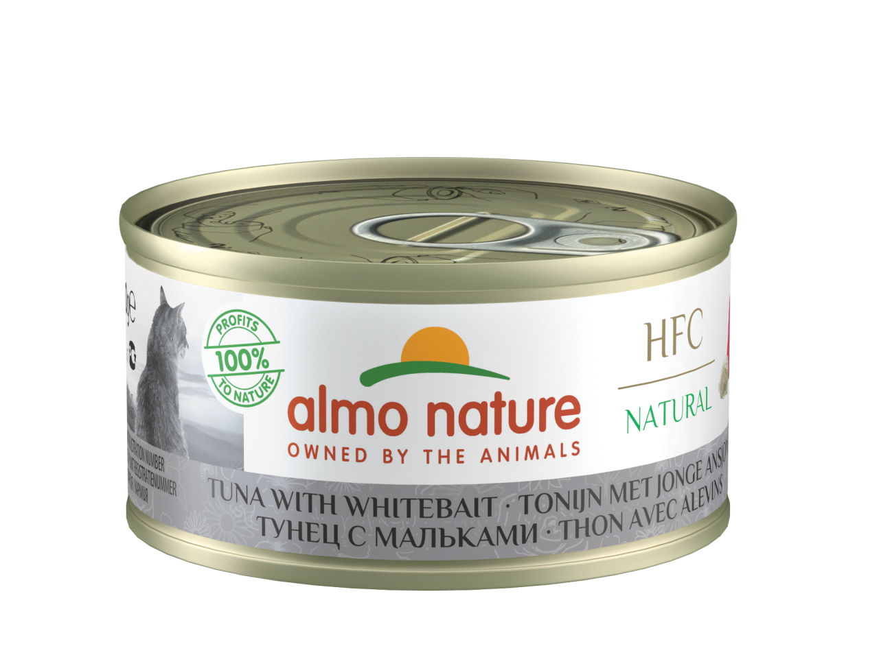almo nature [9084] - HFC Natural - Tuna with White Bait 銀魚鮪魚(吞拿魚) 貓罐頭 70g