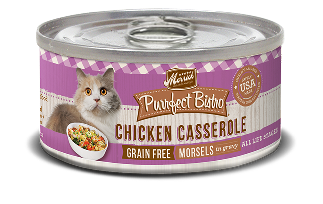 Merrick 无谷物貓罐头 chicken casserole 鸡肉吞拿鱼肉粒 5.5oz