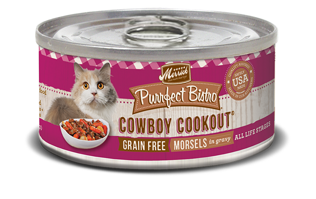 Merrick 无谷物貓罐头 Cowboy Cookout 牛肉牛肝肉粒 5.5oz