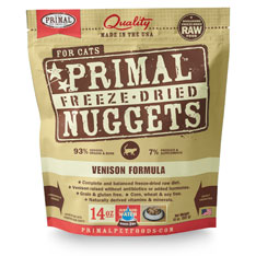 Primal (原始) 貓用冷凍脫水糧- 鹿肉配方 14oz x 2