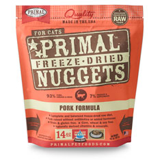 Primal (原始) 貓用冷凍脫水糧- 豬肉配方 14oz