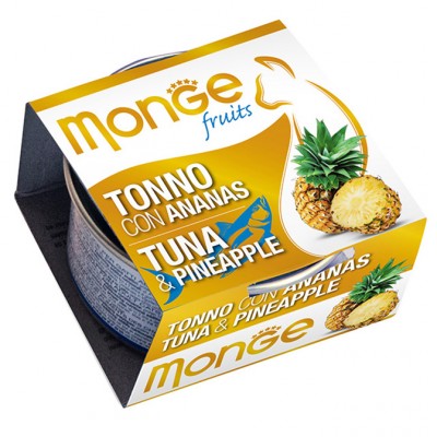Monge 生果系列 貓罐頭 80g - 吞拿魚+菠蘿
