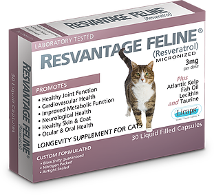 RESVANTAGE® “白藜蘆醇” 新一代抗衰老及抗癌營養品 (貓用) 30粒