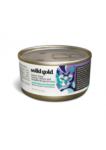 Solid Gold 無穀物貓罐頭 Savory Feast 火雞+內臟+南瓜 3oz