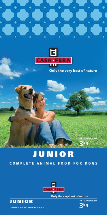 Casa Fera 加莎全天然黑酵母狗糧 青少年犬配方 03kg