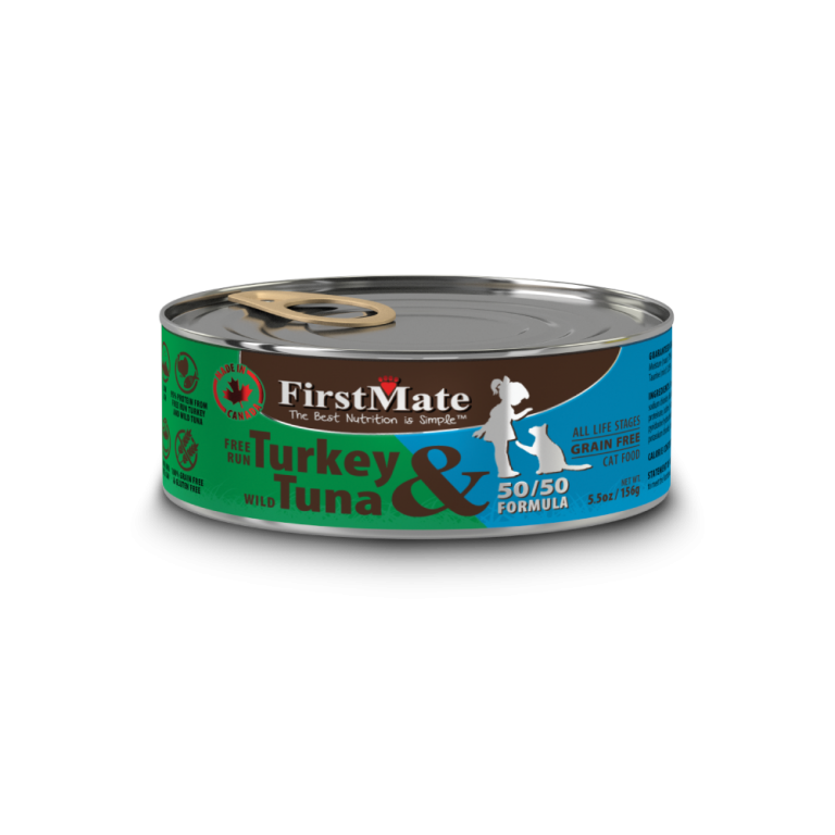 FirstMate 加拿大楓味貓濕糧 50/50無榖物走地火雞+野生吞拿魚配方 156g