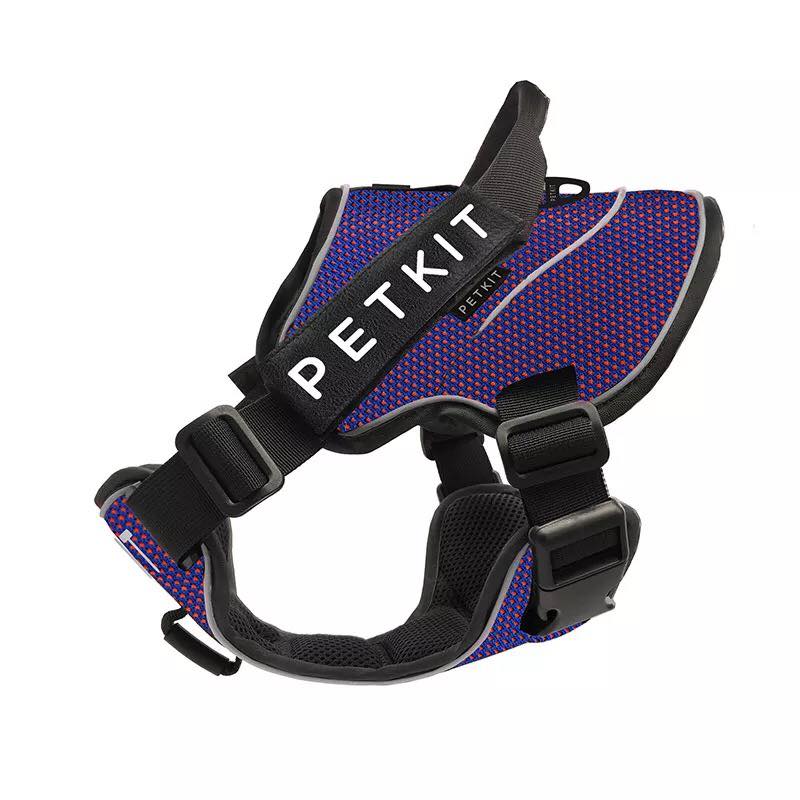 Petkit Air防爆衝胸背帶 (黑色/紫色) L碼