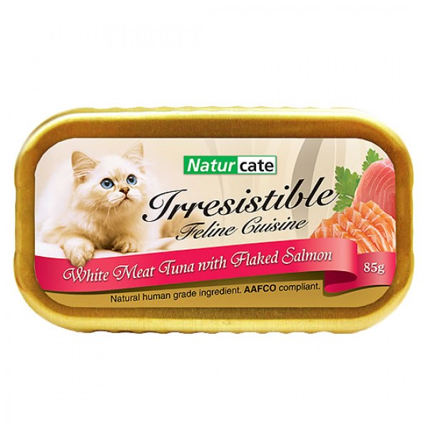Naturcate 白肉吞拿魚+三文魚絲 85g