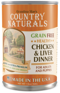 Country Naturals 無穀物雞肉雞肝配方狗罐頭 13oz