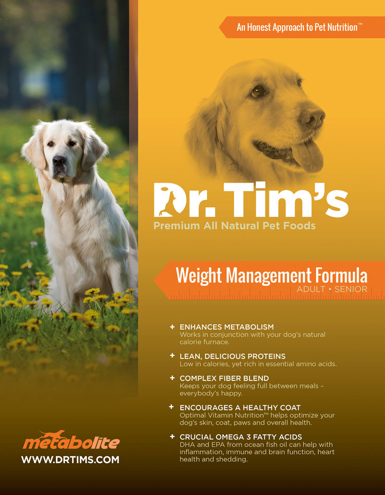 Dr.Tim's 全天然減肥配方成犬糧 雞肉+三文魚 05磅