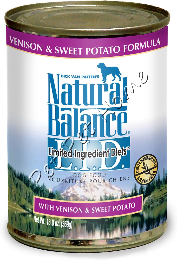 Natural Balance雪山甜薯鹿肉狗罐头 13oz x 12 罐