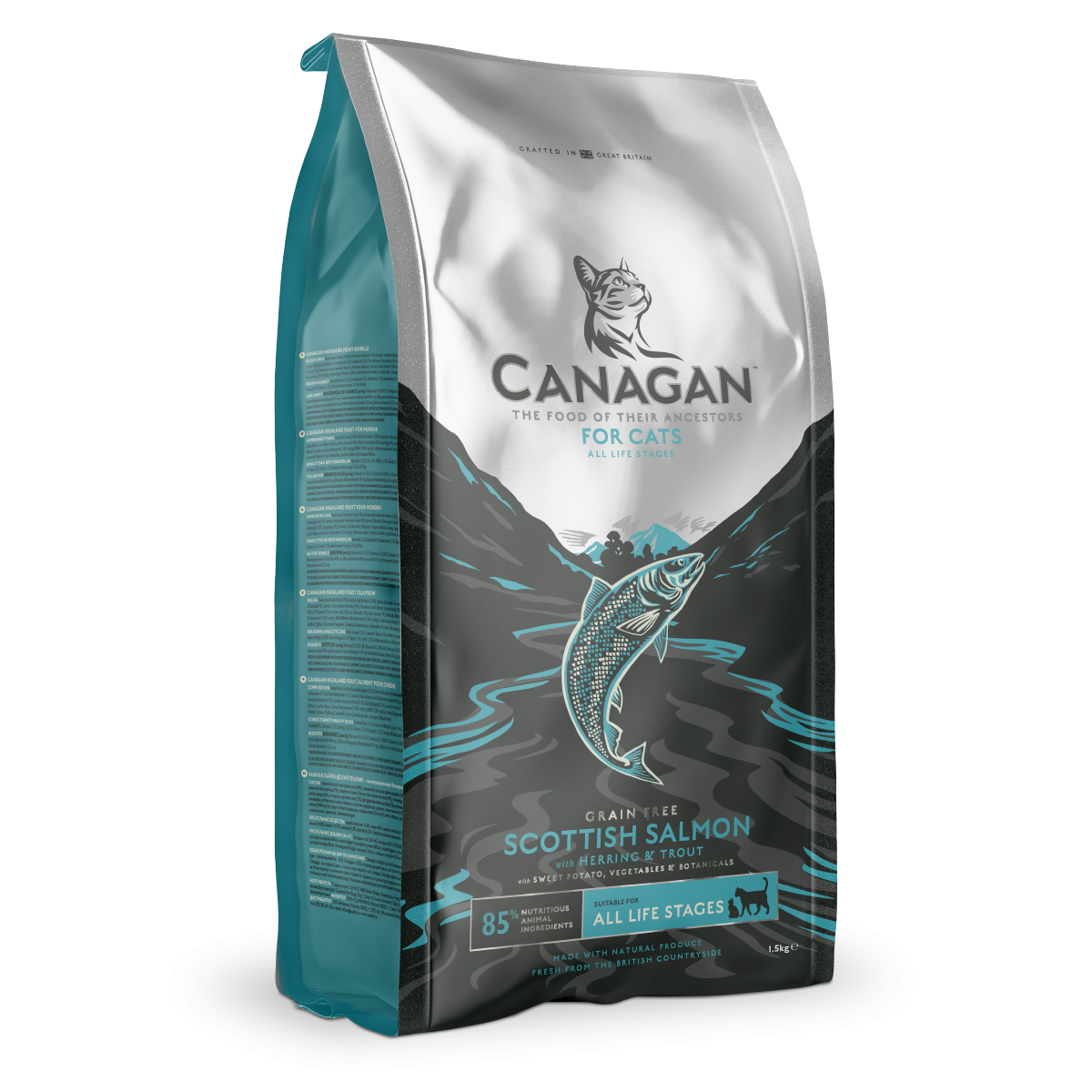 Canagan [ZS1] - Canagan Scottish Salmon 原之選 無穀物三文魚 (全貓糧) 1.5kg