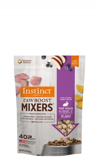 Nature's Variety 本能凍乾兔肉貓用 Raw Boost Mixers Farm-Raised Rabbit Recipe for cat 6oz
