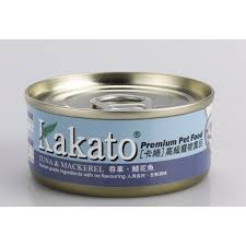 Kakato 825 吞拿魚+鯖花魚 貓狗鮮食罐 170G