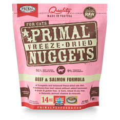 Primal (原始) 貓用冷凍脫水糧- 牛加三文魚配方 14oz