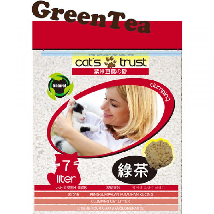 Cat's Trust 豆腐貓砂 (綠茶) - 7L