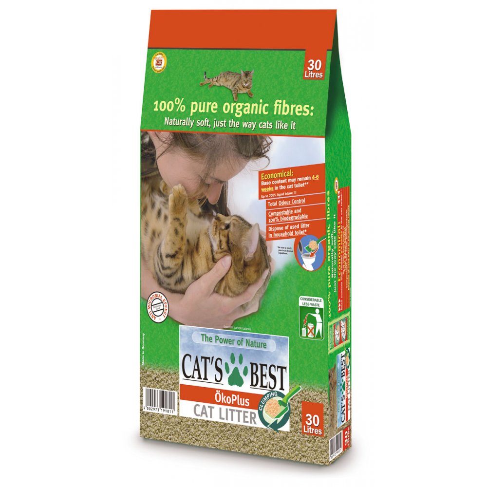 CAT'S BEST凝結木屑砂(紅標)10L x 4