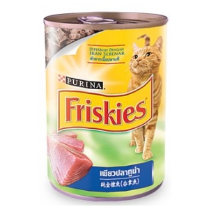 Friskies Pure Tuna Cat Can Food 喜跃吞拿鱼貓罐头 400g x 24