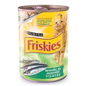 Friskies Sardine,Shrimp & Squid Cat Can Food 喜跃沙甸鱼,墨鱼 虾貓罐头 400g x 24