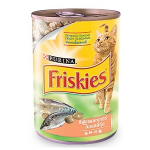 Friskies Seafood in Jelly Cat Can Food 喜跃海鲜拼盘貓罐头 400g x 24