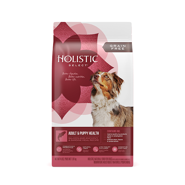 Holistic select 活力滋 无谷物全犬三文鱼、鯷鱼及沙甸鱼配方 04lb