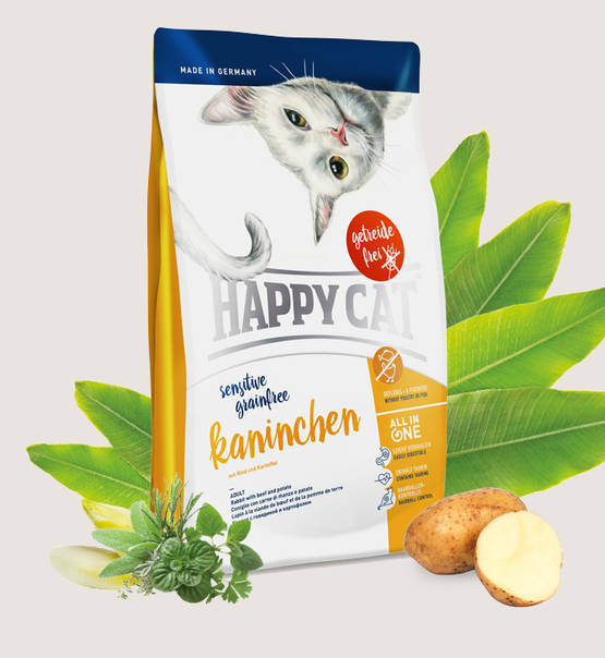 Happy Cat 成貓兔肉无谷物配方貓粮 Grainfree Kaninchen 1.4kg