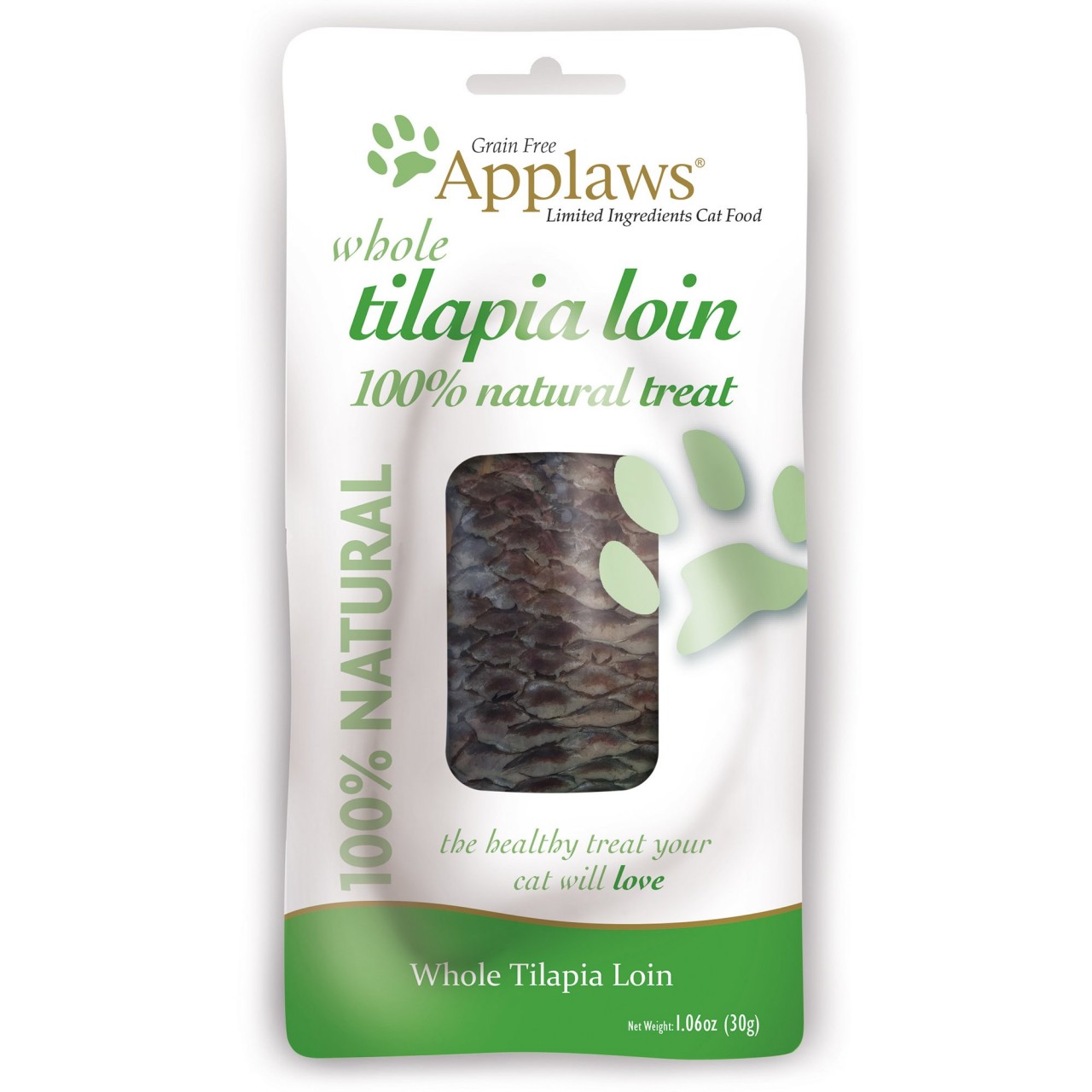 Applaws Whole Tilapia Loin 羅非魚腩肉魚柳 30G