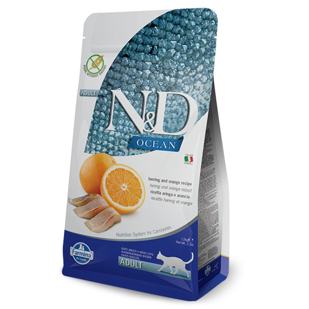 N&D FISH & ORANGE 無穀物成貓配方 魚肉 &橙 10kg